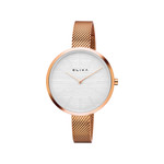 Montre Elixa femme acier rose maille milanaise - vue 1