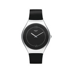 Montre Swatch Skinalliage femme acier cuir noir - vue 1