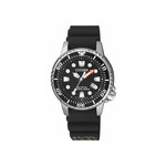 Montre Citizen mixte acier caoutchouc - vue 1