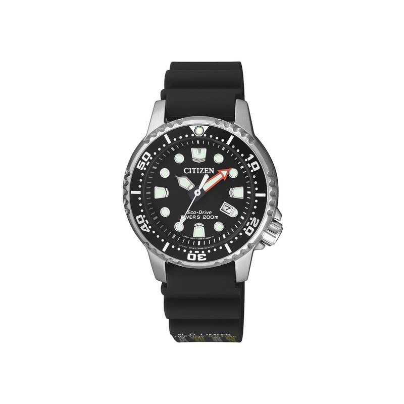 Montre Citizen mixte acier caoutchouc - vue 1