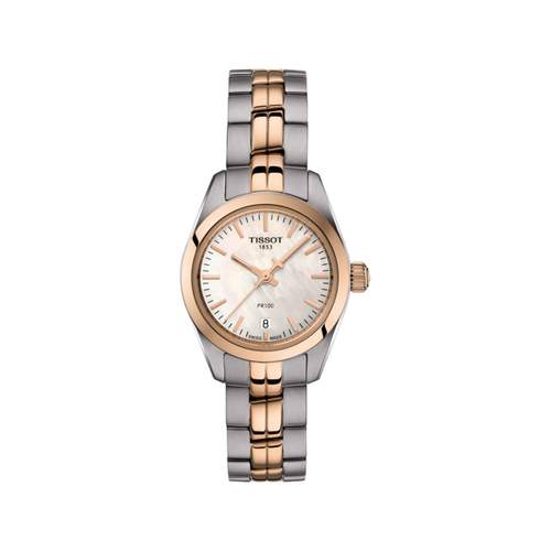 Tissot stalen tweekleurig dameshorloge