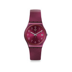 Montre Swatch Redbaya femme silicone rouge - vue 1
