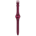 Montre Swatch Redbaya femme silicone rouge - vue D1