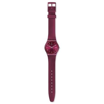 Swatch Redbaya dameshorloge van rood siliconen