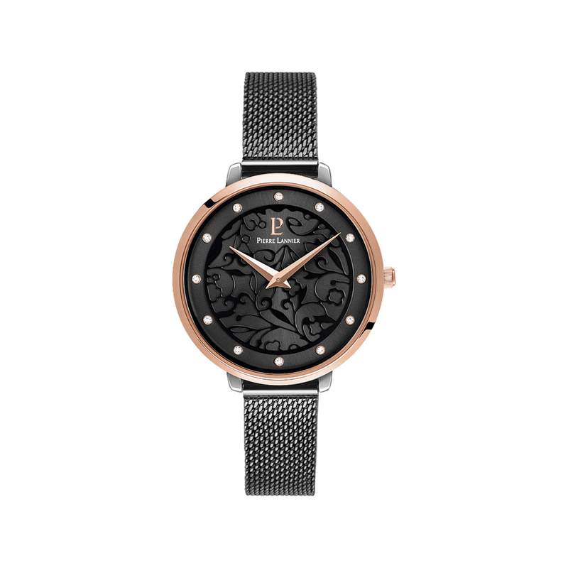 Montre Pierre Lannier femme acier doré rose - vue 1