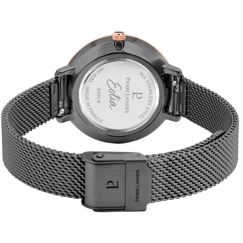 Montre Pierre Lannier femme acier doré rose - vue 3