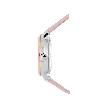 Montre Pierre Lannier femme automatique acier bracelet cuir rose