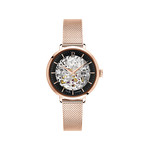 Montre Pierre Lannier femme automatique acier rose - vue 1