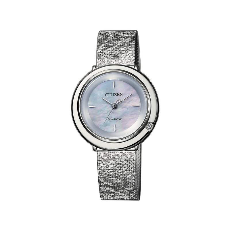Montre Citizen femme acier cristal - vue 1
