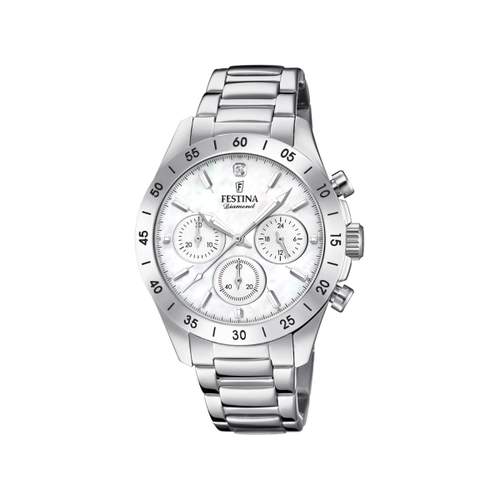 Festina stalen chronograaf dameshorloge