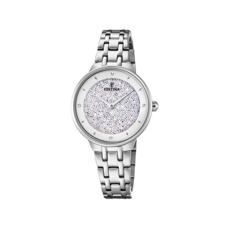 Montre Festina femme acier cristaux - vue 1