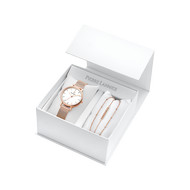 Coffret montre Pierre Lannier femme acier rose