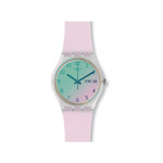 Montre Swatch transformation femme silicone rose - vue 1