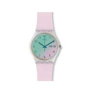 Montre Swatch transformation femme silicone rose