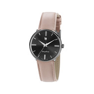 Montre Lip femme acier cuir rose