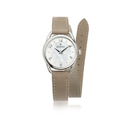 Montre Michel Herbelin femme acier cuir taupe
