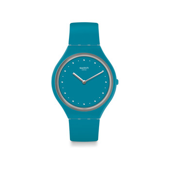 Montre Swatch mixte silicone couleur turquoise