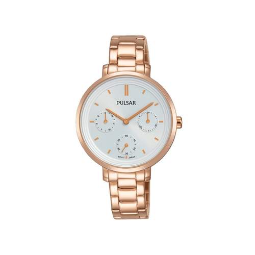 Montre Pulsar femme acier doré rose