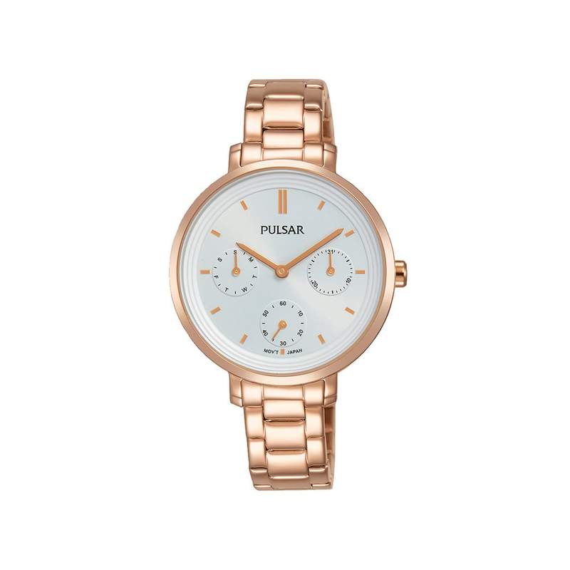 Montre Pulsar femme acier doré rose - vue 1
