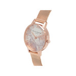 Montre Olivia Burton femme acier doré rose - vue 2