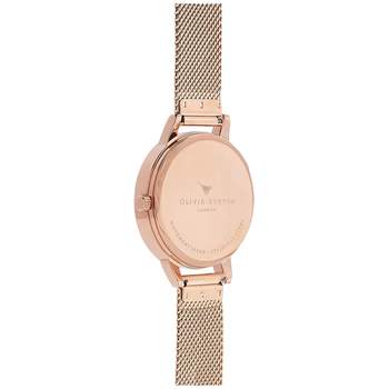 Montre Olivia Burton femme acier doré rose