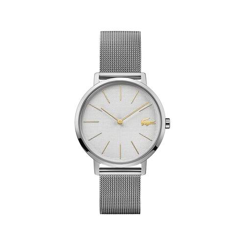 Lacoste-dameshorloge van staal met milanese band