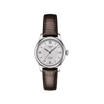 Montre Tissot femme acier cuir marron - vue 1