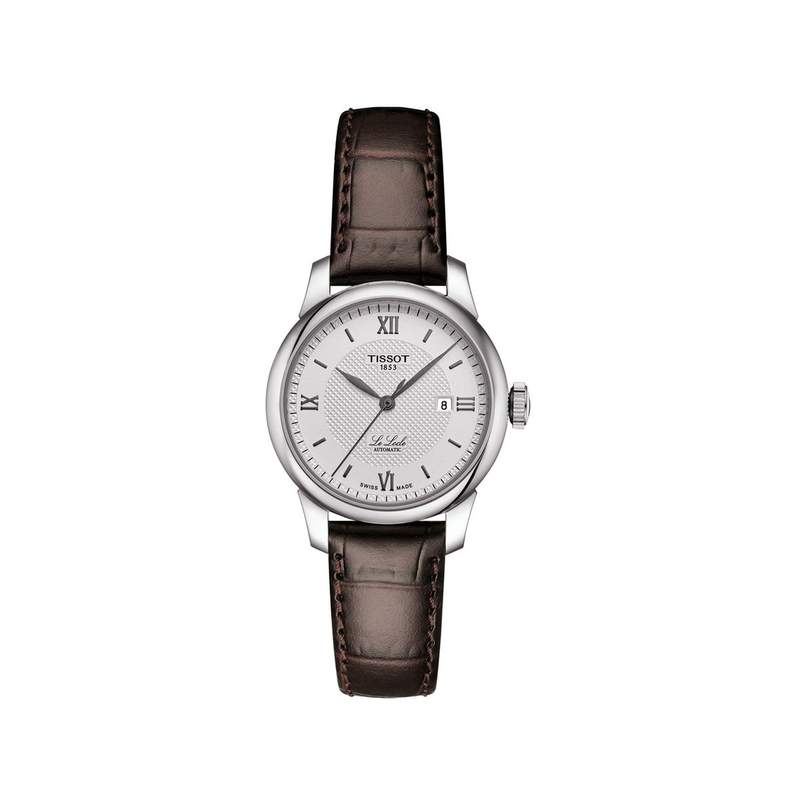 Montre Tissot femme acier cuir marron - vue 1