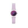 Montre Swatch mixte plastique silicone violet - vue V1