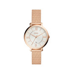 Montre Fossil femme acier doré rose milanais - vue 1