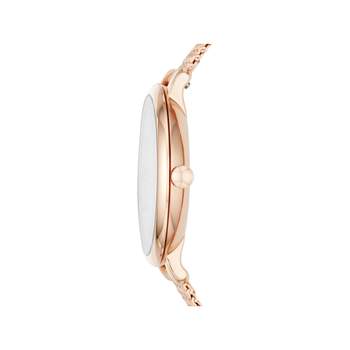 Montre Fossil femme acier doré rose milanais
