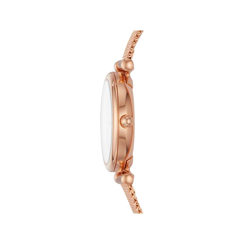 Montre Fossil femme acier doré rose milanais - vue 2