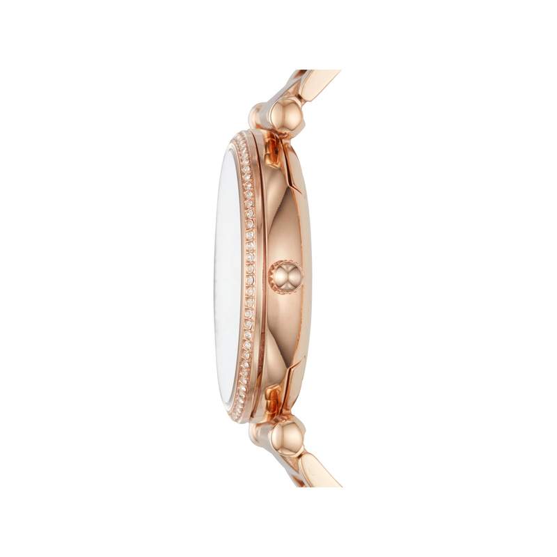 Montre Fossil femme acier doré rose - vue 2