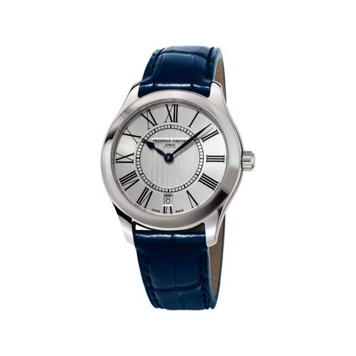 Montre Frederique constant femme acier cuir
