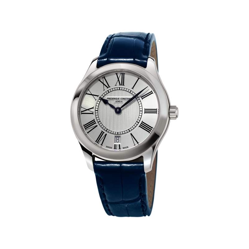 Montre Frederique constant femme acier cuir - vue 1
