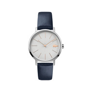 Montre Lacoste femme acier cuir bleu