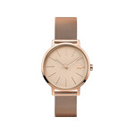 Montre Lacoste femme acier doré rose milanais - vue 1