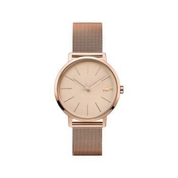 Montre Lacoste femme acier doré rose milanais