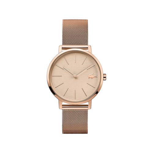 Montre Lacoste femme acier doré rose milanais