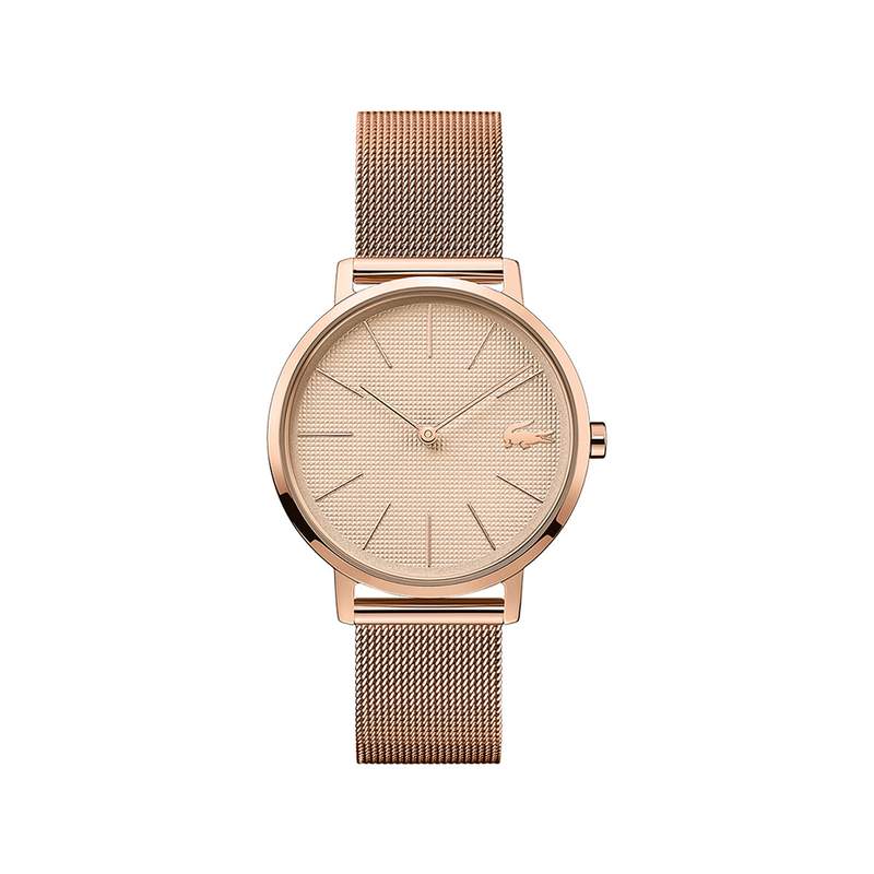 Montre Lacoste femme acier doré rose milanais - vue 1