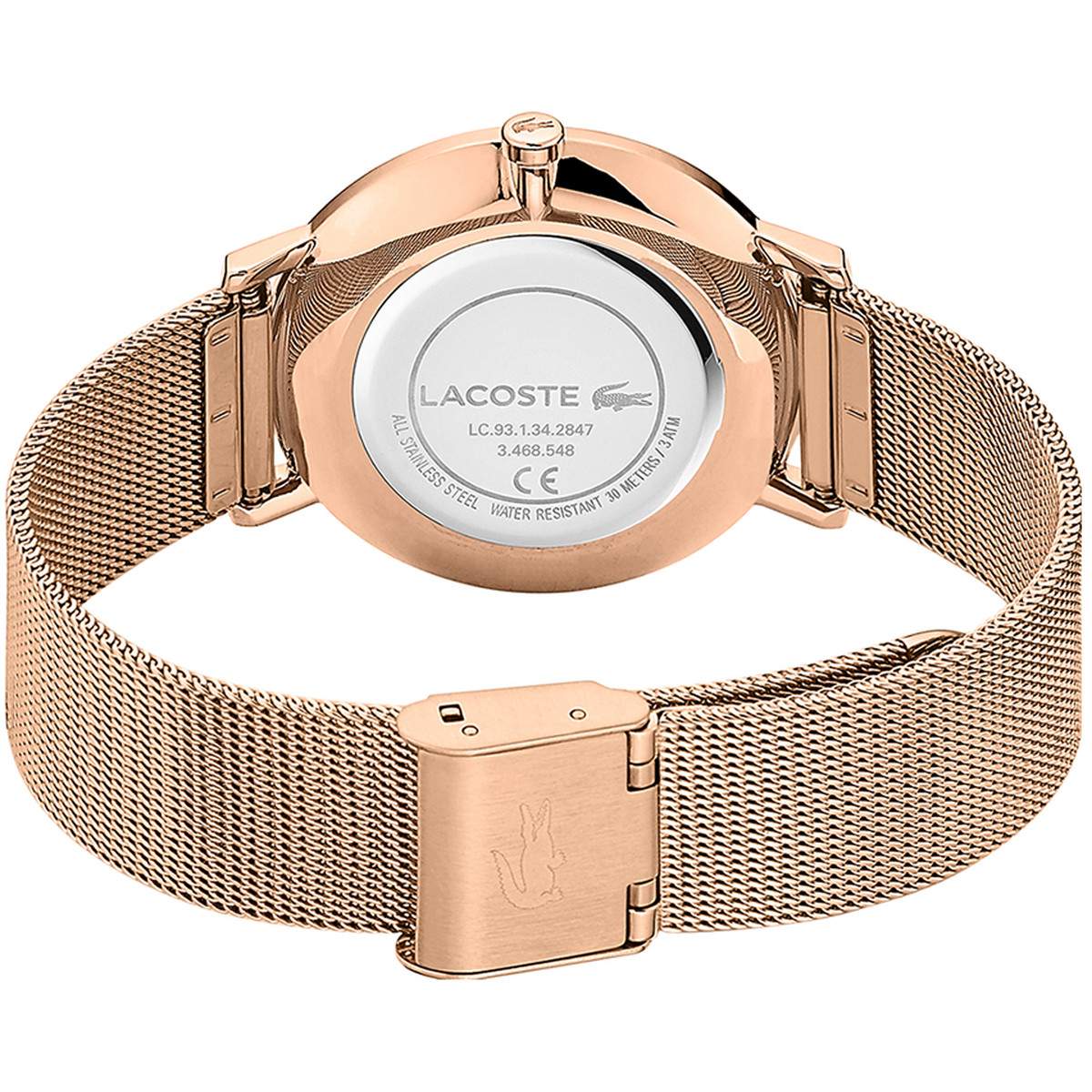 Montre Femme Cristal Or Rose – Cadran 36 Mm, Bracelet Milanais Acier, étanche 3 ATM, Mouvement Quartz Japonais