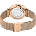 Montre Lacoste femme acier doré rose milanais - vue 3