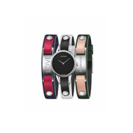 Montre calvin klein femme acier cuir