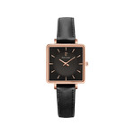 Montre Pierre Lannier femme acier doré rose cuir - vue 1