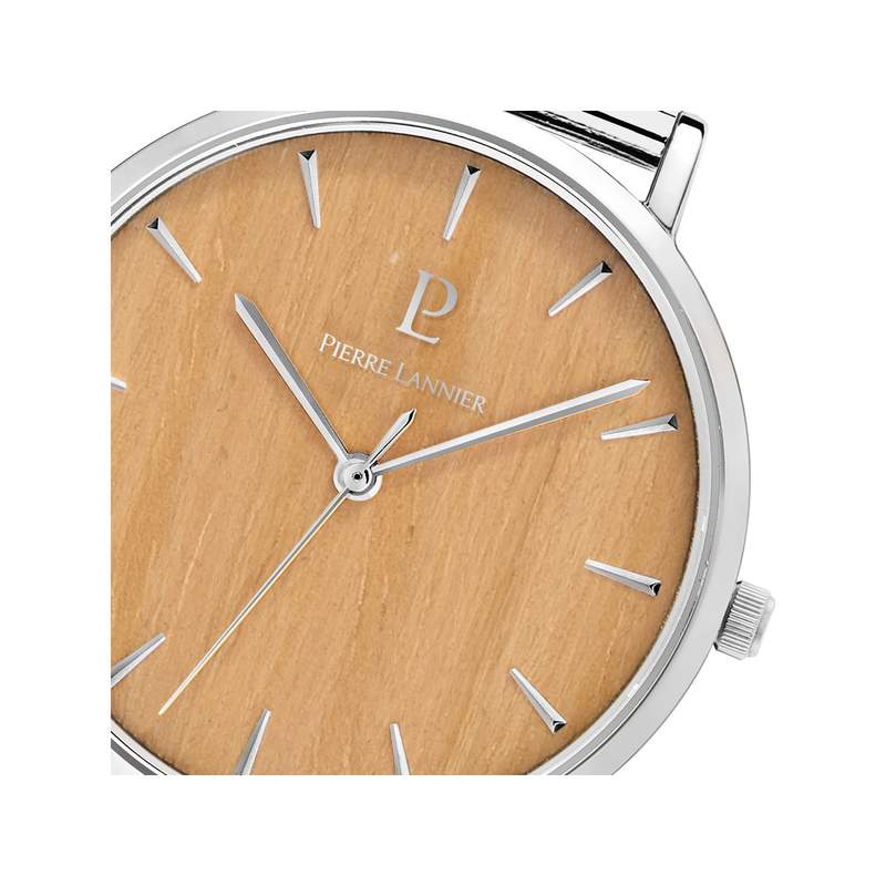 Montre Pierre Lannier femme acier chromé milanais - vue D2