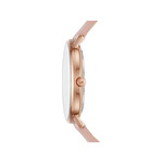 Montre Michael Kors femme acier doré rose cuir - vue 2