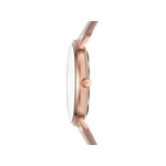 Montre Michael Kors femme acier doré rose cuir - vue 2