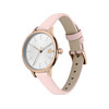Montre Lacoste femme acier doré rose cuir rose - vue V2