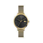 Montre Lacoste femme acier doré jaune milanais - vue 1