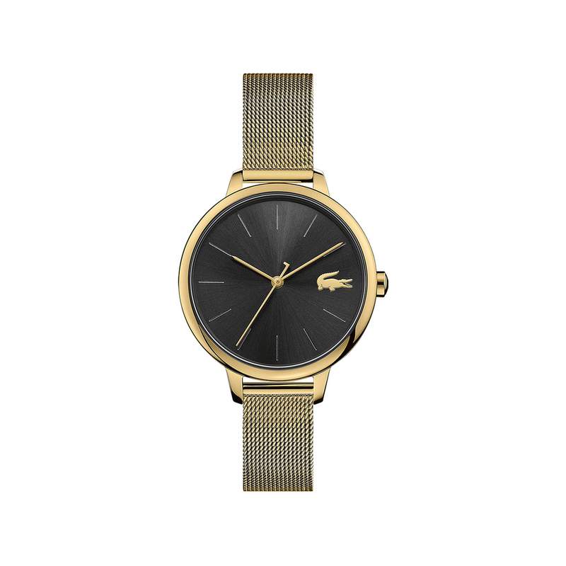Montre Lacoste femme acier doré jaune milanais - vue 1